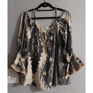 Va Va by by Han Anthropology Tops Of The Shoulder Women's Size M,18 Inch Of Armp